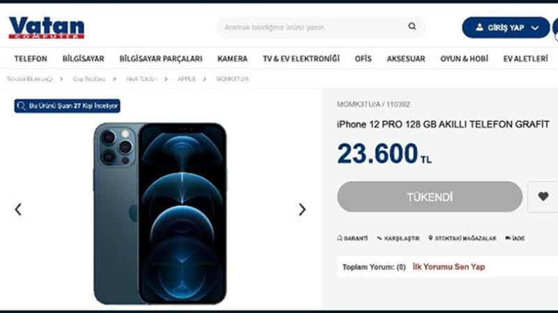 iPhone 12 Pro’nun ’Abartılı’ Fiyatı Vatan Bilgisayar’da Ortaya Çıktı