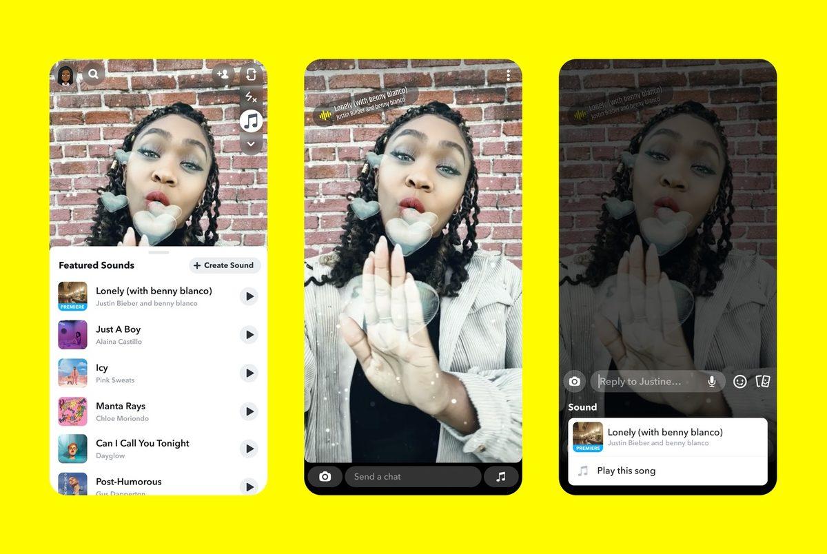 Snapchat’i TikTok’a Benzeten ’Sounds on Snapchat’ Özelliği Kullanıma Sunuldu