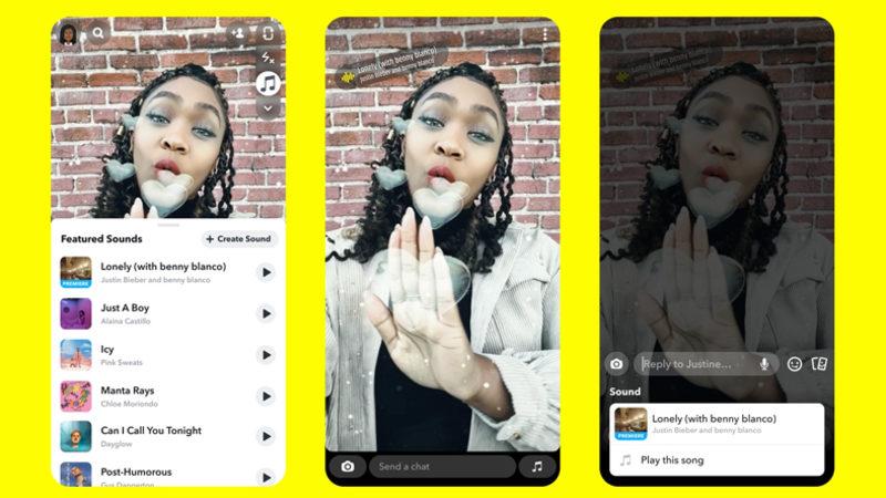 Snapchat’i TikTok’a Benzeten ’Sounds on Snapchat’ Özelliği Kullanıma Sunuldu