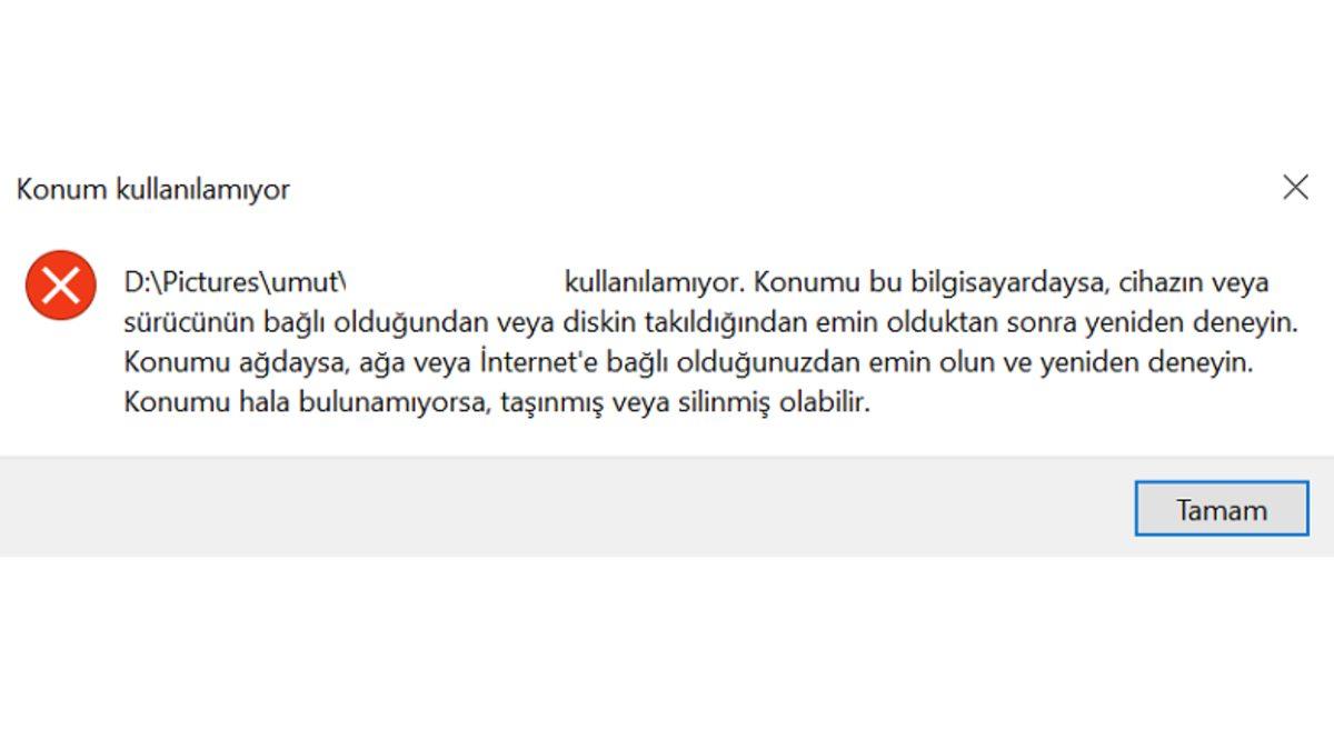 ’Windows Belirtilen Aygıta Yola veya Dosyaya Erişemedi’ Sorunu Nasıl Çözülür?