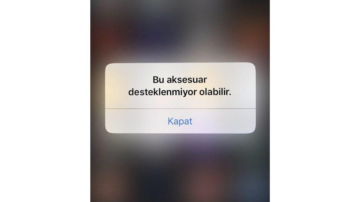iPhone Kullanıcılarının Karşısına Çıkan ‘Bu Aksesuar Desteklenmiyor Olabilir’ Sorunu Nasıl Çözülür?