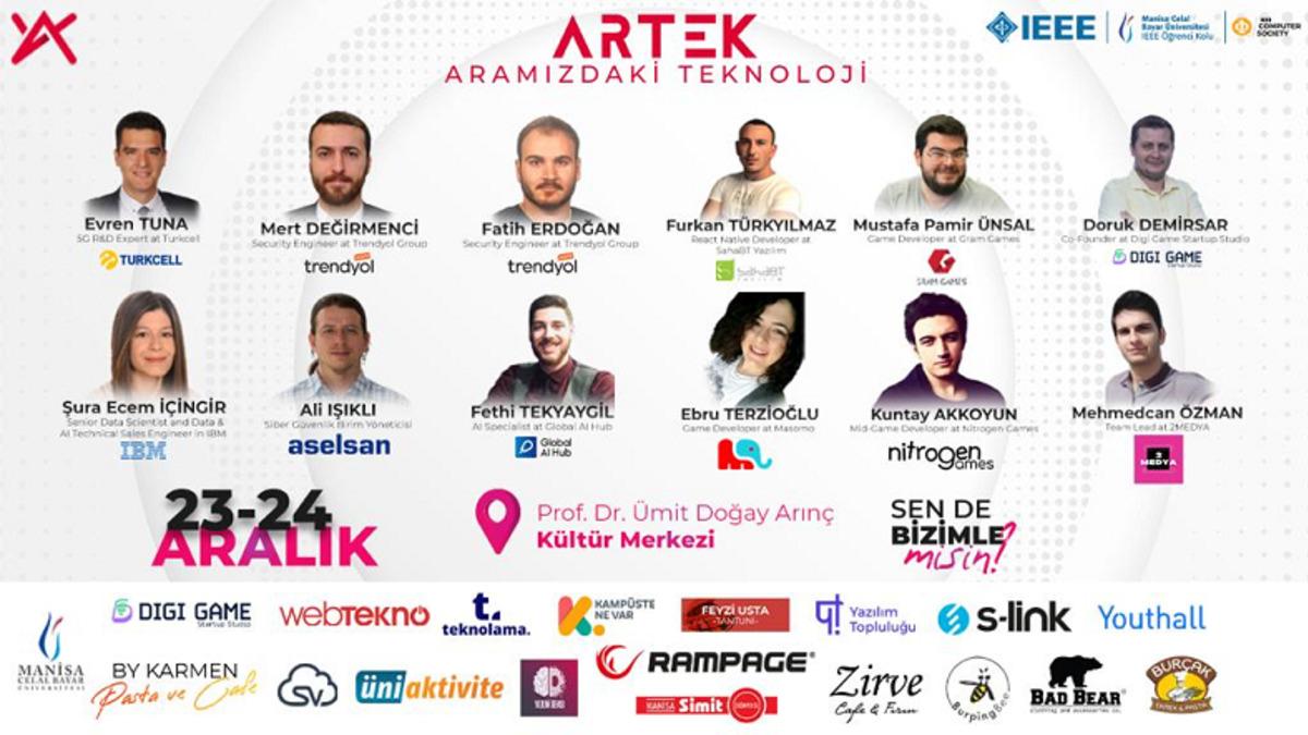 Bilişim Teknolojileri Sektöründen Önemli Profesyonellerin Bir Araya Geleceği ARTEK’22, 23 Aralık’ta Başlıyor
