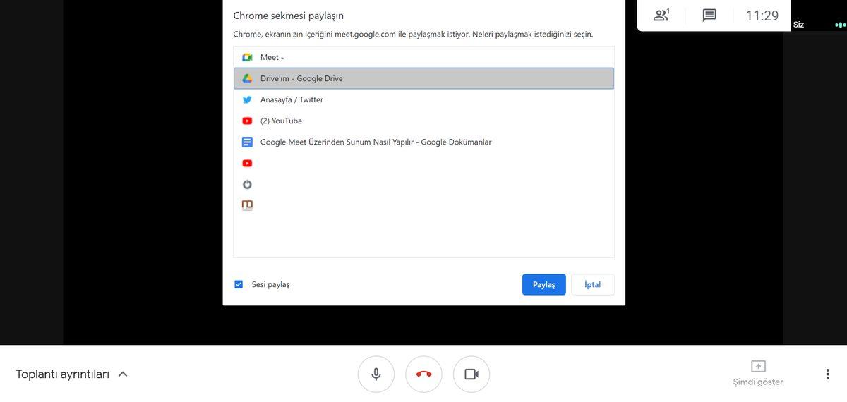Google Meet Üzerinden Nasıl Sunum ve Toplantı Yapılır?