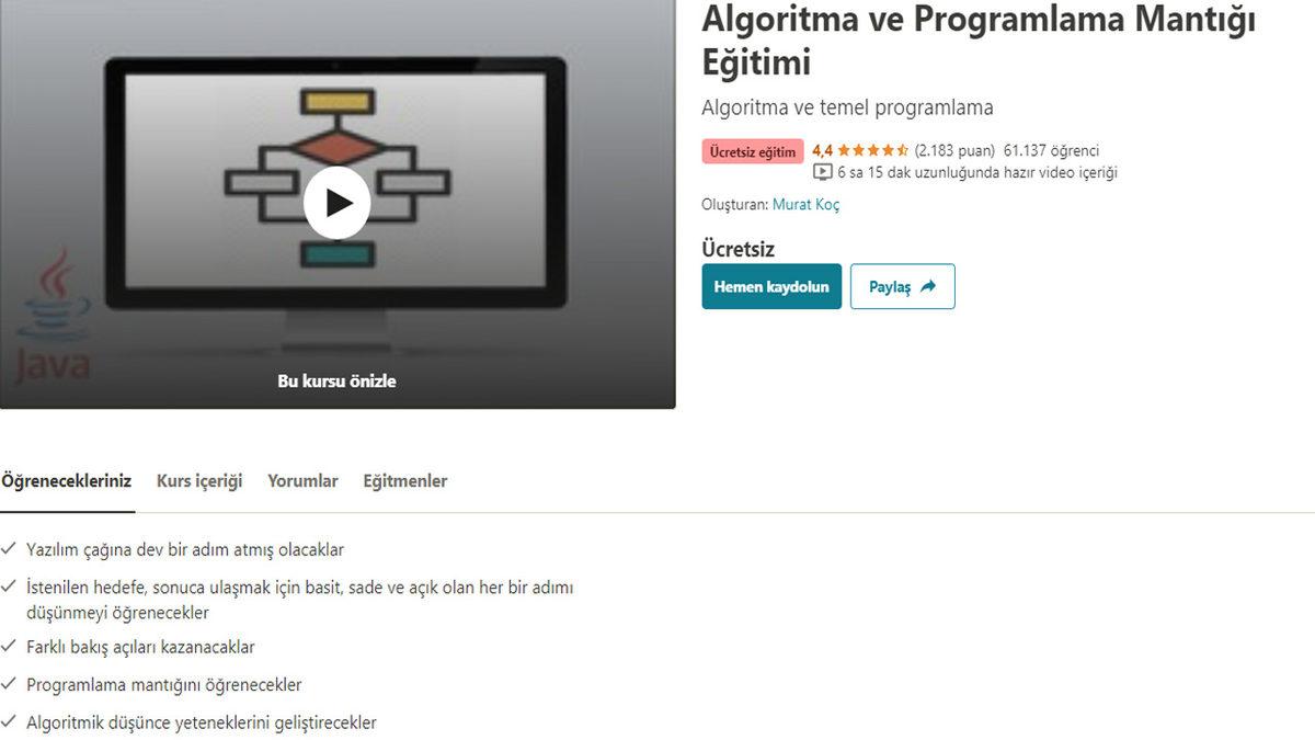 Yazılımcı Olmak İsteyenler İçin Tamamen Ücretsiz 15 Udemy Kursu