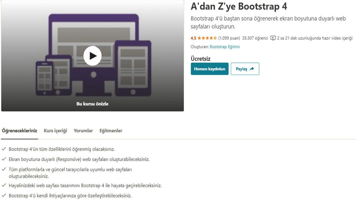 Yazılımcı Olmak İsteyenler İçin Tamamen Ücretsiz 15 Udemy Kursu