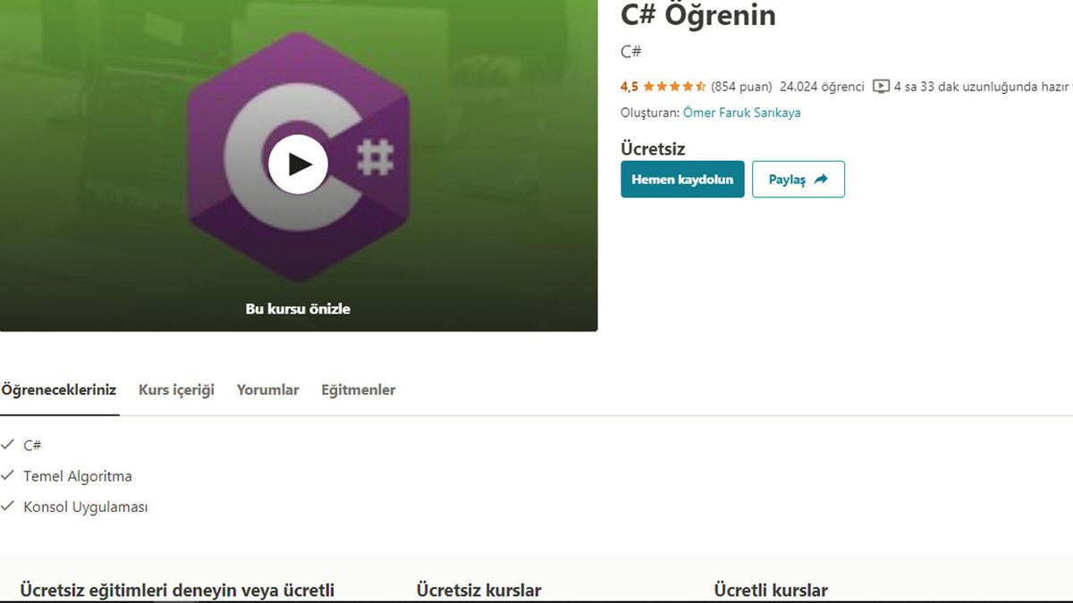 Yazılımcı Olmak İsteyenler İçin Tamamen Ücretsiz 15 Udemy Kursu