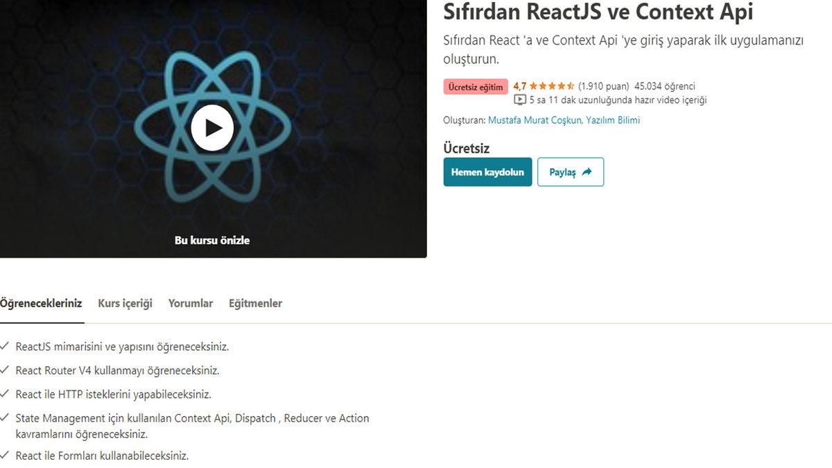 Yazılımcı Olmak İsteyenler İçin Tamamen Ücretsiz 15 Udemy Kursu