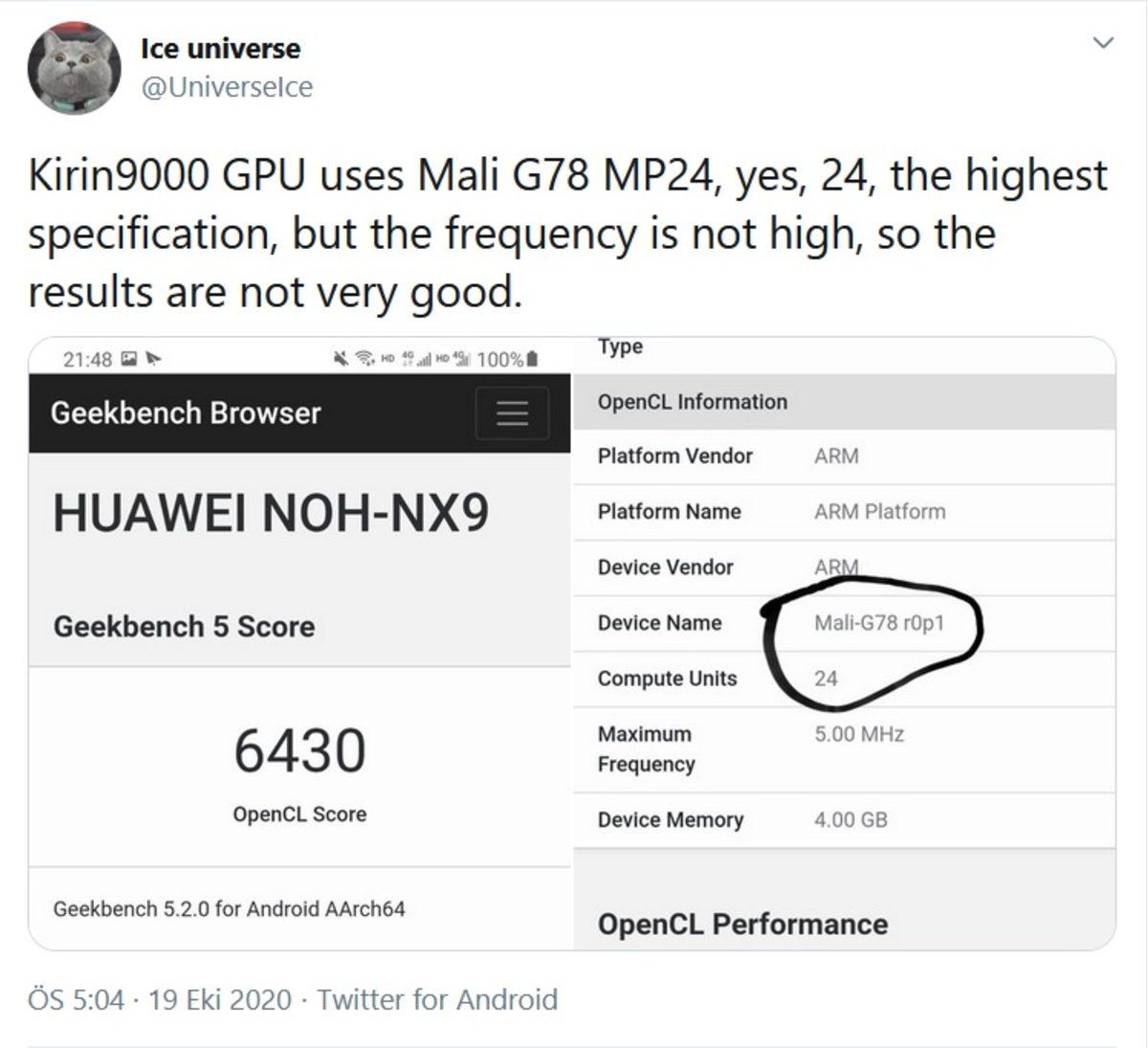 Huawei’nin Kirin 9000 Yonga Seti, 24 Çekirdekli GPU Kullanacak