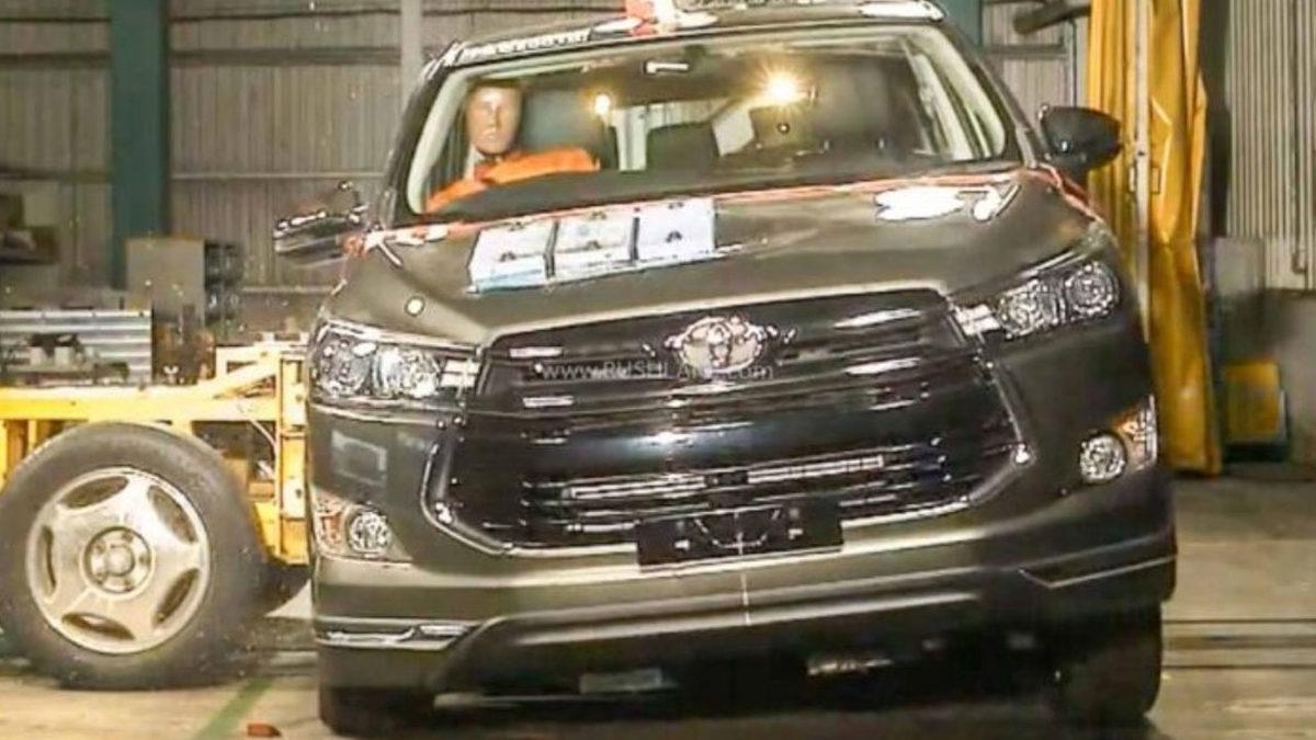Toyota’nın 2021 Model Innova Crysta Modeli, Kaza Testinden 5 Yıldız Aldı