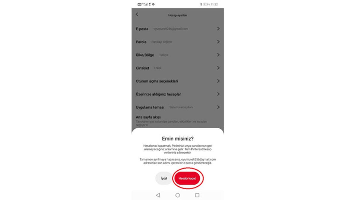 Pinterest Hesap Silme İşlemi Nasıl Yapılır?