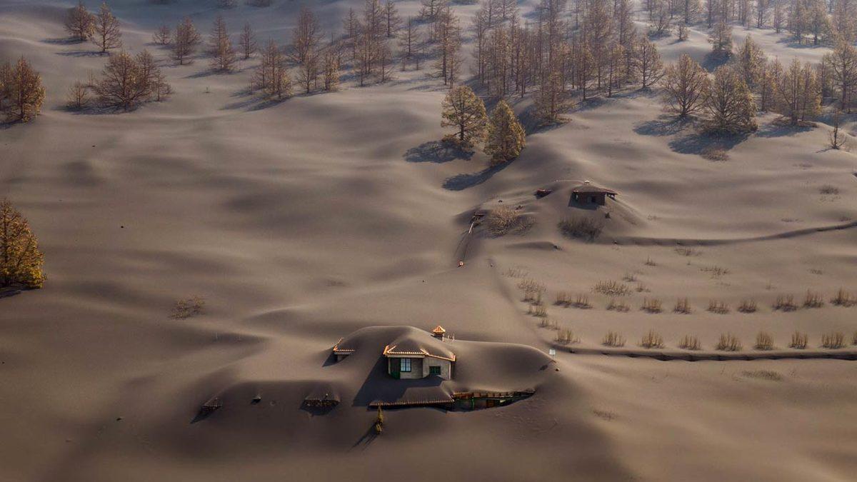 La Palma’da Devam Eden Yanardağ Felaketinin Boyutunu Gösteren Fotoğraflar