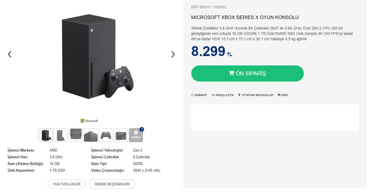 Xbox Series X, Bir Teknoloji Mağazasında 1.000 TL İndirimle Satışa Sunuldu