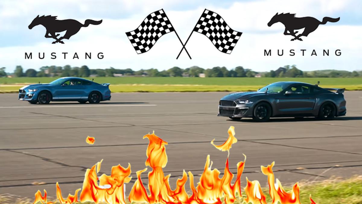 Asfalt Ağladı Be: Mustang Shelby GT500 ve Mustang CS850GT Drag Yarışında Tozu Dumana Kattı