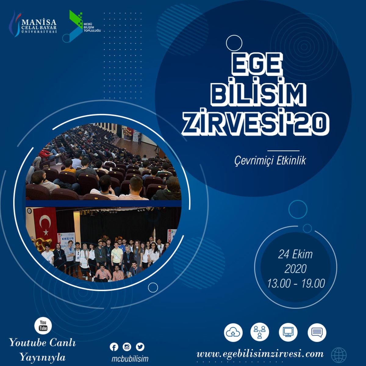 Ege Bilişim Zirvesi 2020, 24 Ekim’de YouTube’da