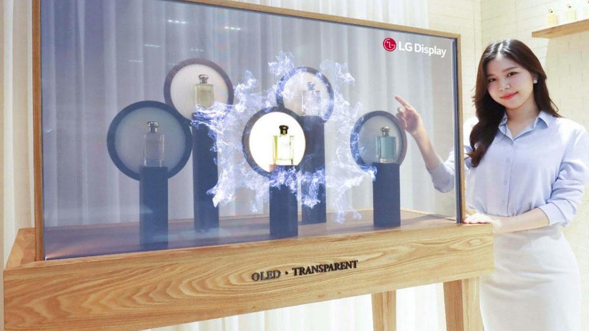 LG, Kapalı Durumdayken Varlığı Yokluğu Bir Olan Yeni Şeffaf OLED Ekranlarını Tanıttı