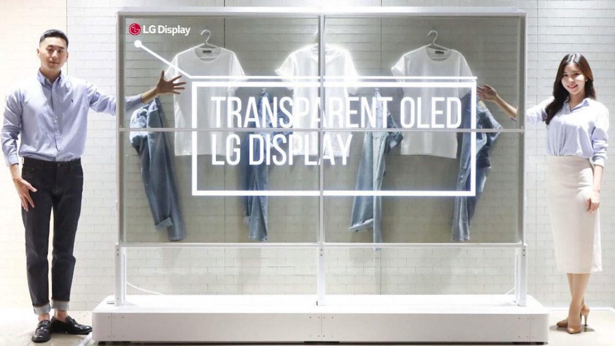 LG, Kapalı Durumdayken Varlığı Yokluğu Bir Olan Yeni Şeffaf OLED Ekranlarını Tanıttı