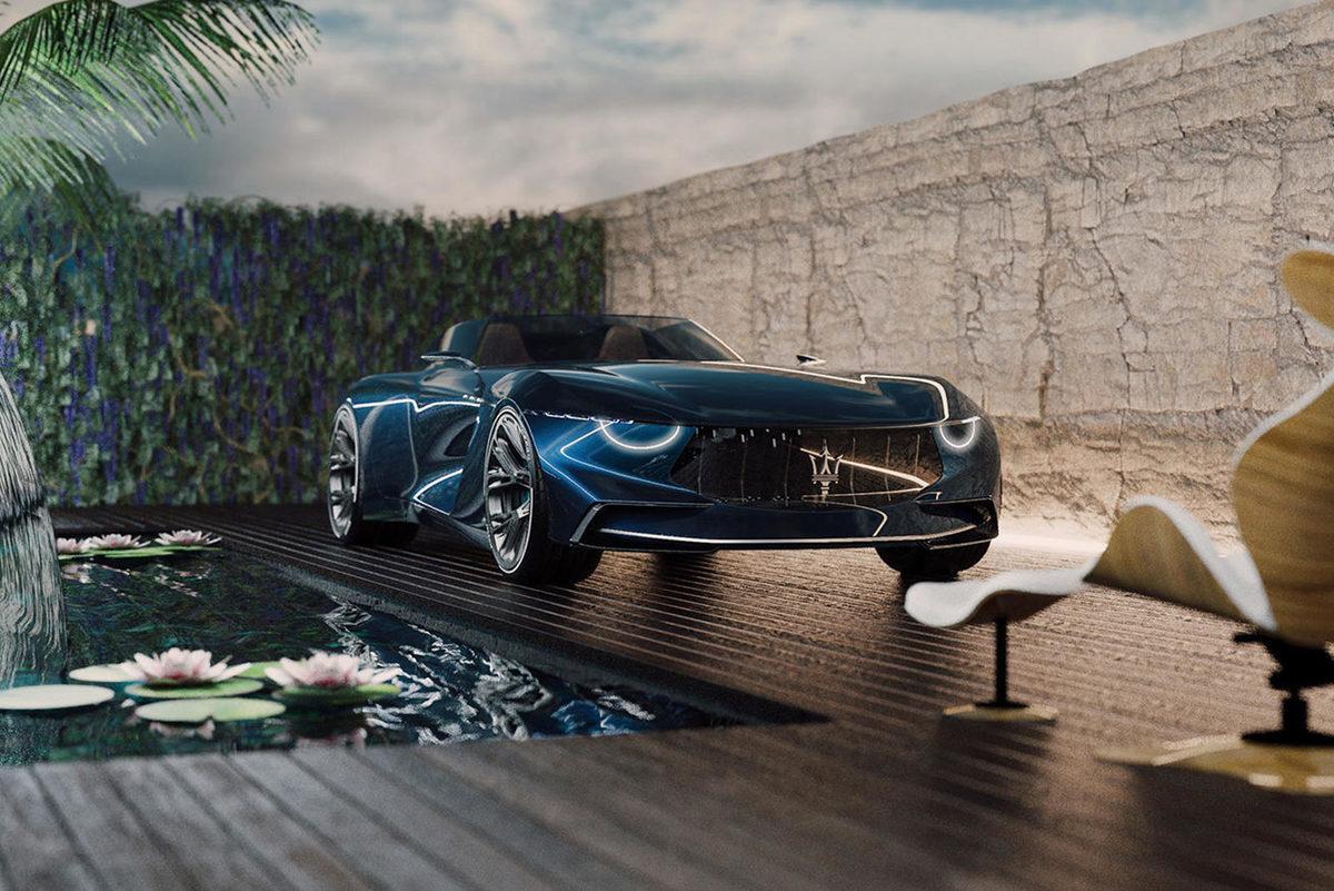 Fütüristik Çizgilerle Klasik Tasarımı Birleştiren Maserati GranTurismo Targa Konsepti