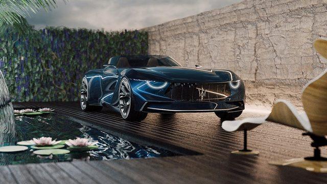 Fütüristik Çizgilerle Klasik Tasarımı Birleştiren Maserati GranTurismo Targa Konsepti