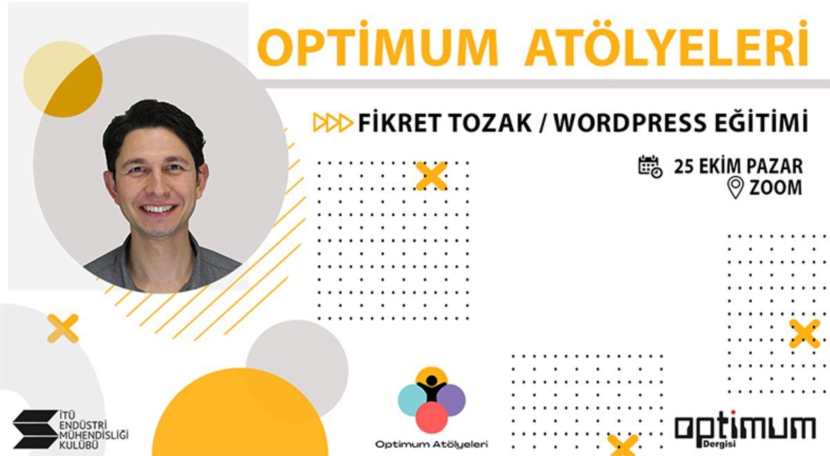 Çevrimiçi Olarak Gerçekleştirilecek İTÜ Optimum Atölyeleri’nden İlki, 25 Ekim’de
