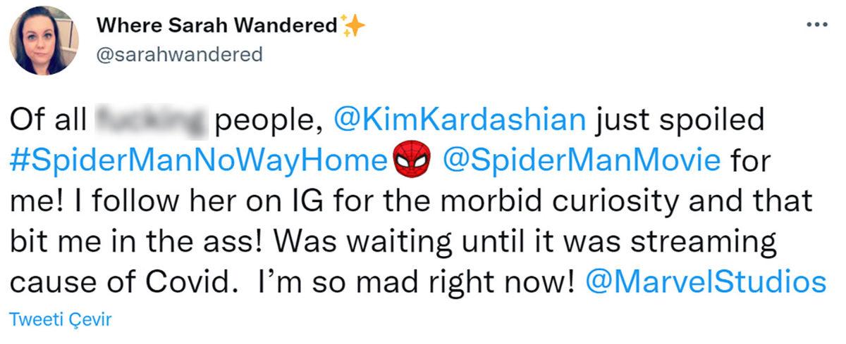 Instagram’da Spider-Man: No Way Home Spoilerı Paylaşan Kim Kardashian, Takipçilerinin Lincine Uğradı