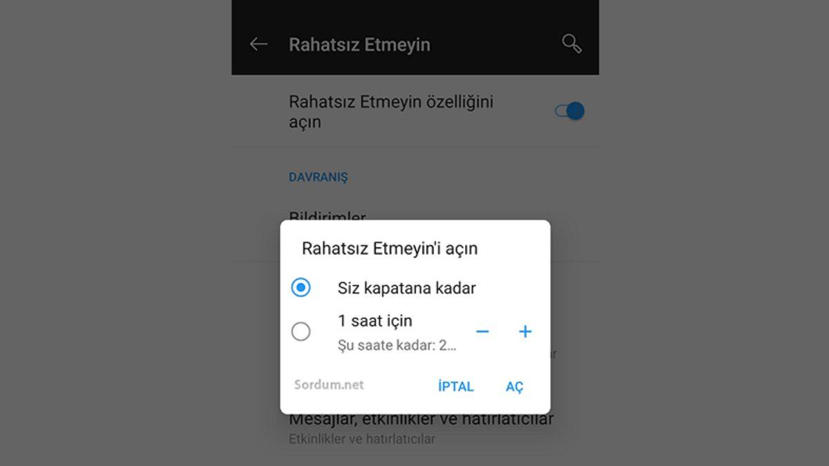 Android’de Rahatsız Etmeyin Özelliği Nedir, Nasıl Açılır?