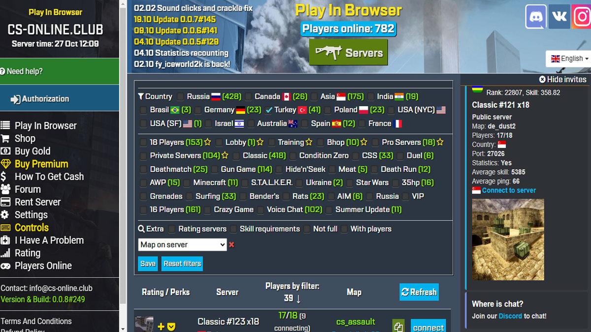CS 1.6’yı İndirmeye Gerek Kalmadan Tarayıcı Üzerinden Ücretsiz Oynatan Site (İçinde Minecraft Haritası Bile Var)