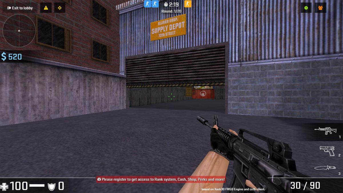 CS 1.6’yı İndirmeye Gerek Kalmadan Tarayıcı Üzerinden Ücretsiz Oynatan Site (İçinde Minecraft Haritası Bile Var)