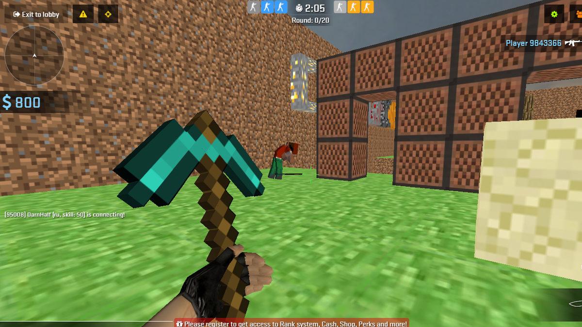 CS 1.6’yı İndirmeye Gerek Kalmadan Tarayıcı Üzerinden Ücretsiz Oynatan Site (İçinde Minecraft Haritası Bile Var)
