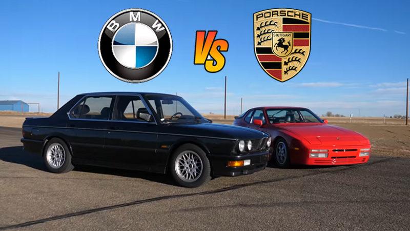 Ne Varsa Eskilerde Var: 1987 Model Porsche 944 ve BMW M535i Drag Yarışında Kozlarını Paylaştı
