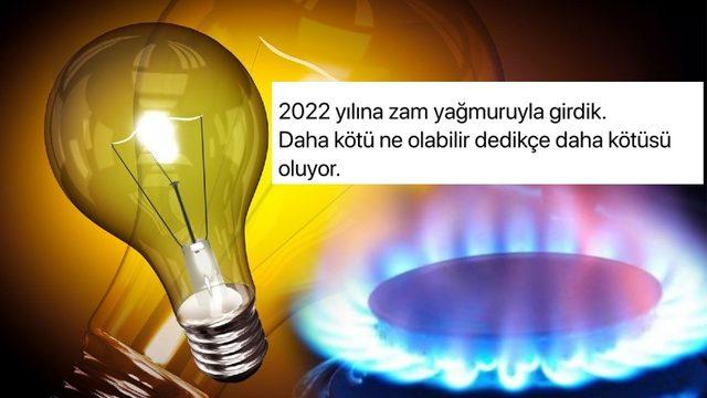 2022’ye Girer Girmez Elektrik ve Doğal Gaza Gelen Zamlar Sosyal Medyanın Gündeminde: İşte Gelen Tepkiler