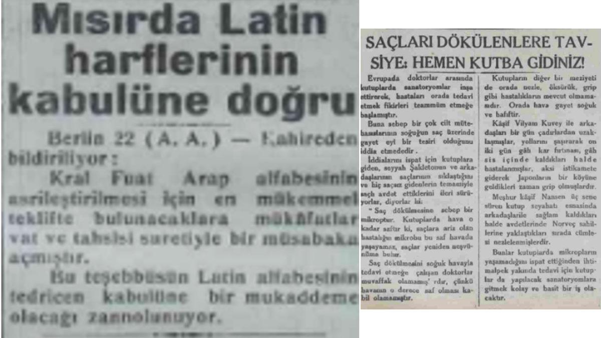 Bundan Tam 93 Yıl Önce Gazetelere Çıkan İlginç Haberler: Görünce Zaman Yolculuğuna Çıkıyorsunuz
