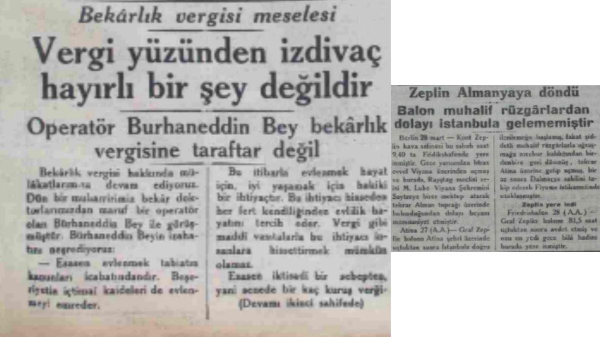 Bundan Tam 93 Yıl Önce Gazetelere Çıkan İlginç Haberler: Görünce Zaman Yolculuğuna Çıkıyorsunuz