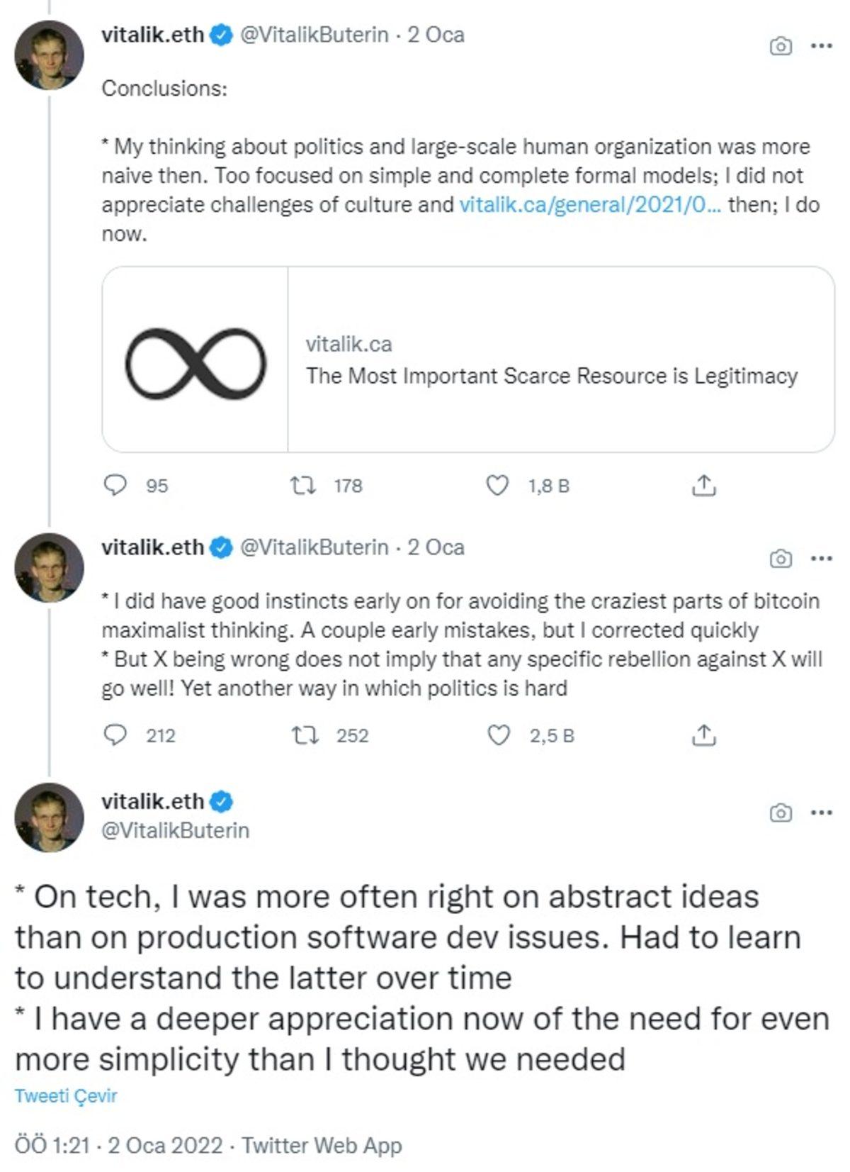 Ethereum Kurucusuna Göre Bitcoin Bundan Sonra Yerinde Sayacak: Tamam da Neden?
