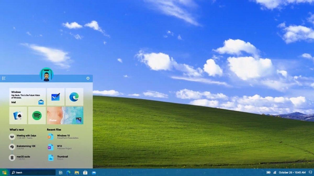 2021 Model Windows 10 İçin Hoş Bir Tasarım Sunan Konsept (Video)