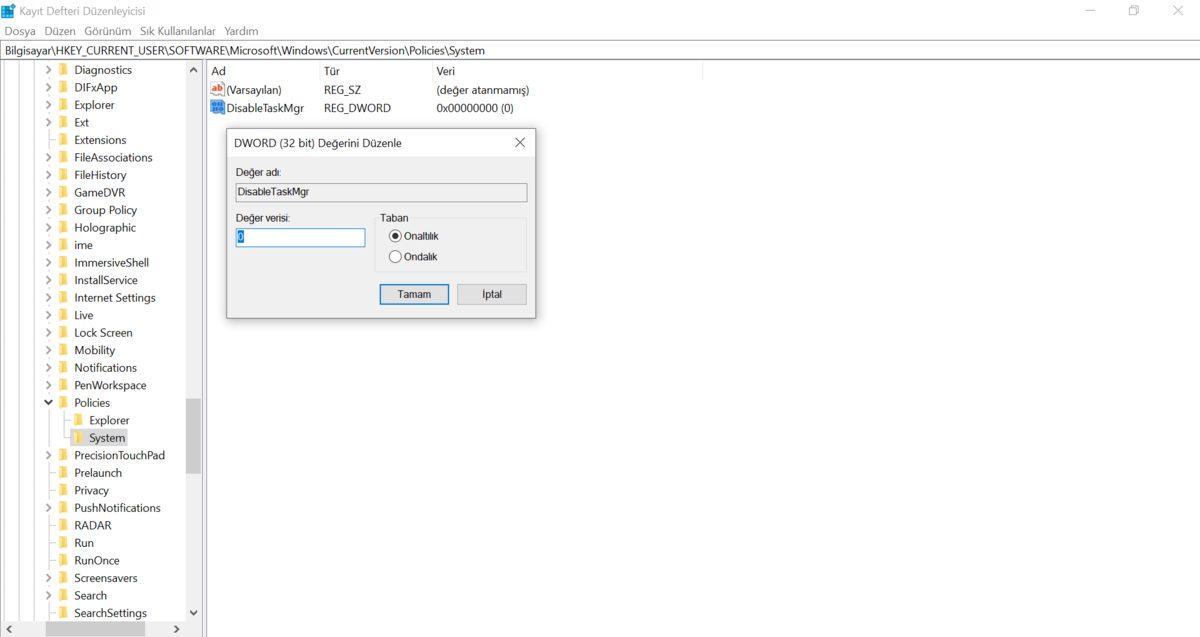 Görev Yöneticisi Yöneticiniz Tarafından Devre Dışı Bırakıldı’ Hatası Nasıl Çözülür?