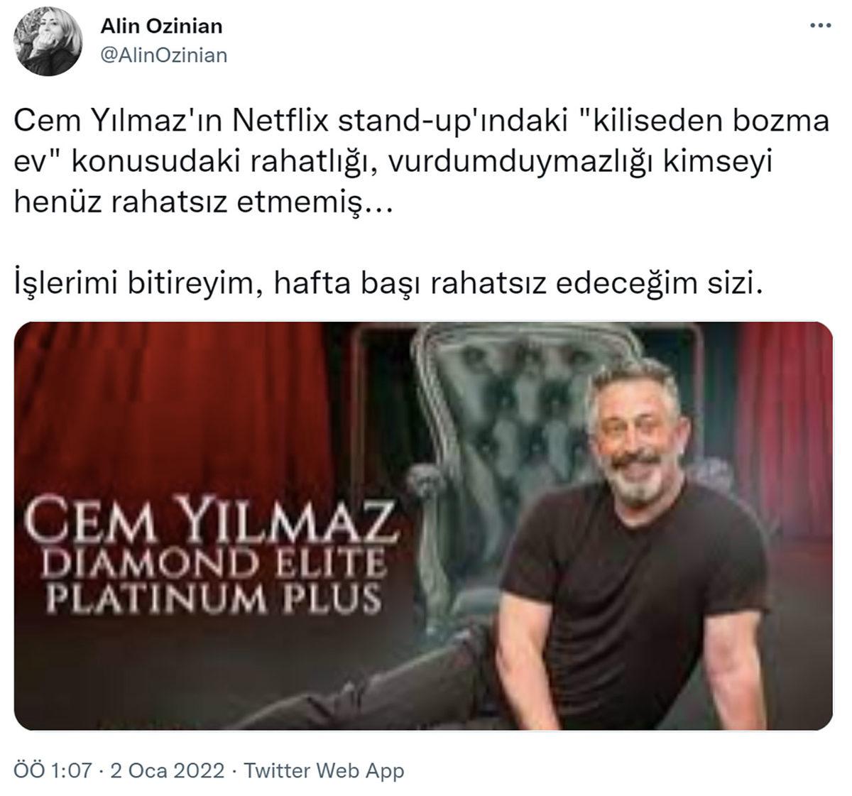 Son Gösterisiyle İnsanları İkiye Bölen Cem Yılmaz’dan Göndermeli Paylaşım