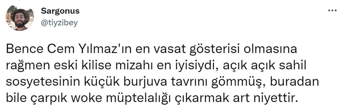 Son Gösterisiyle İnsanları İkiye Bölen Cem Yılmaz’dan Göndermeli Paylaşım