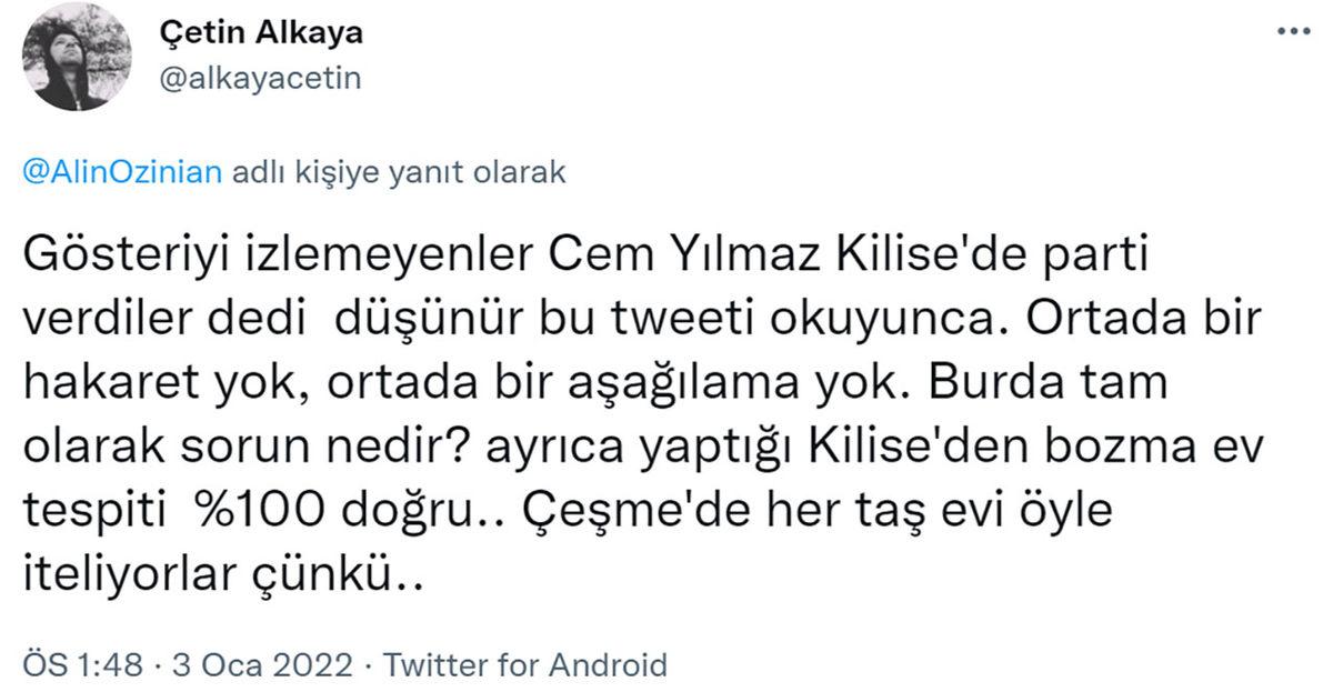 Son Gösterisiyle İnsanları İkiye Bölen Cem Yılmaz’dan Göndermeli Paylaşım