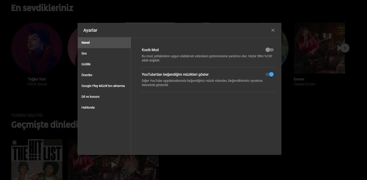 YouTube Music’e, YouTube’da Beğendiğiniz Videoları Gizleyen Bir Özellik Geldi