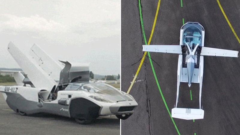Sadece 3 Dakikada Uçak Haline Dönüşüp Uçabilen Araba: AirCar [Video]