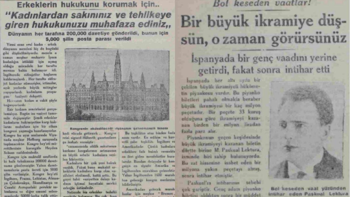 Bundan Tam 93 Yıl Önce Gazetelere Çıkan İlginç Haberler #3: Zaman Yolculuğuna Devam Ediyoruz!