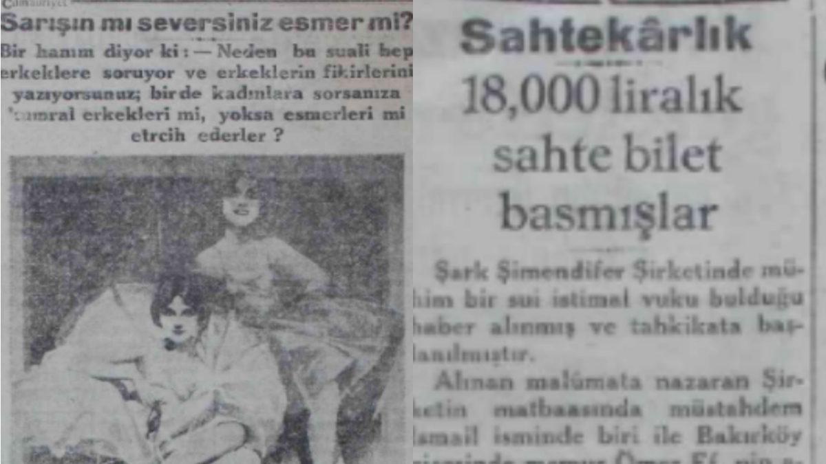 Bundan Tam 93 Yıl Önce Gazetelere Çıkan İlginç Haberler #3: Zaman Yolculuğuna Devam Ediyoruz!