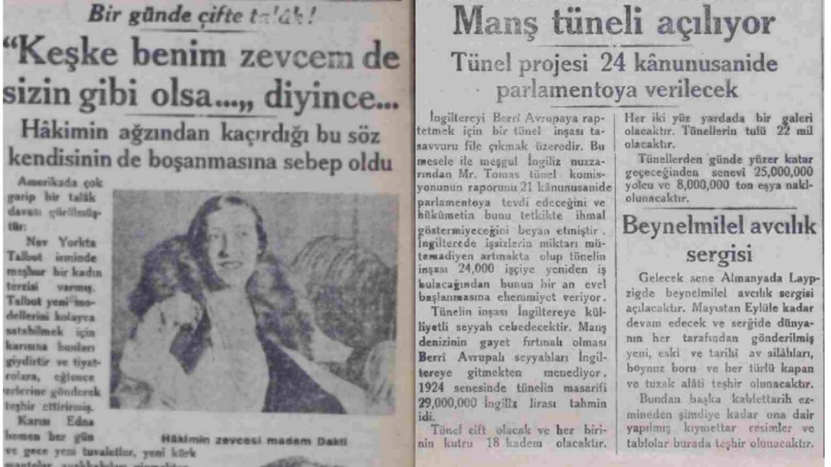 Bundan Tam 93 Yıl Önce Gazetelere Çıkan İlginç Haberler #3: Zaman Yolculuğuna Devam Ediyoruz!