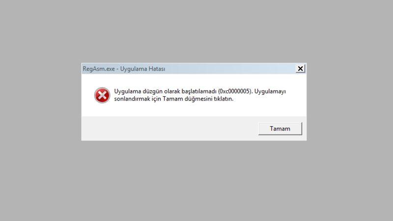 Windows’taki ’Uygulama Düzgün Olarak Başlatılamadı 0xc0000005’ Nasıl Çözülür?