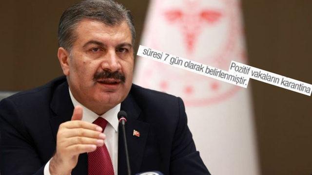 Fahrettin Koca: ’İzolasyon’ Kelimesi Yerine Yanlışlıkla ’Karantina’ Kelimesi Kullanıldı