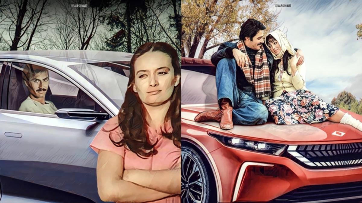 Zaman Kayması: Yeşilçam Filmlerdeki İkonik Araba Sahnelerinin Yerinde Togg Olsaydı Nasıl Görünürdü?