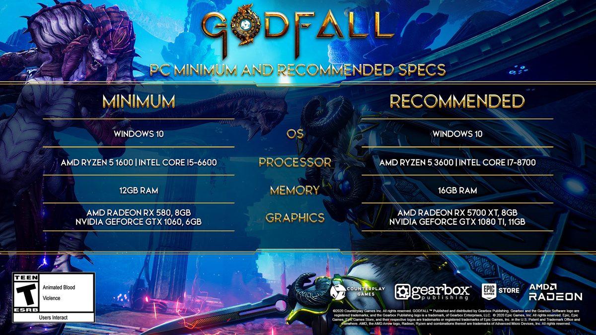 Godfall’un Sistem Gereksinimleri Açıklandı