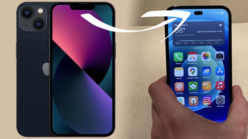 Çentiksiz, Delikli Ekranla Gelmesi Beklenen iPhone 14’ün Nasıl Görüneceği Ortaya Çıktı