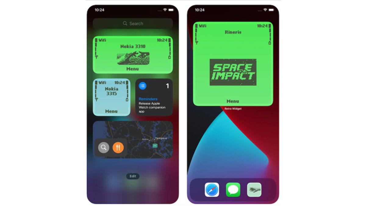 iPhone ve Apple Watch’u Nokia 3310 Reyize Dönüştüren Widget Paketi