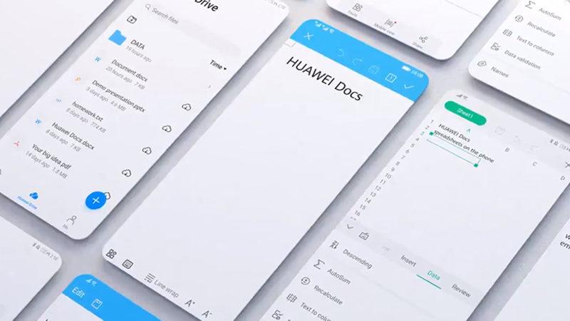 Huawei, Microsoft Office ve Google Docs’a Rakip Olacağı Huawei Docs’u Duyurdu